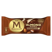 Magnum Frozen Cream with Vegetable Fat Vanilla in Milk Chocolate with Almonds 110ml