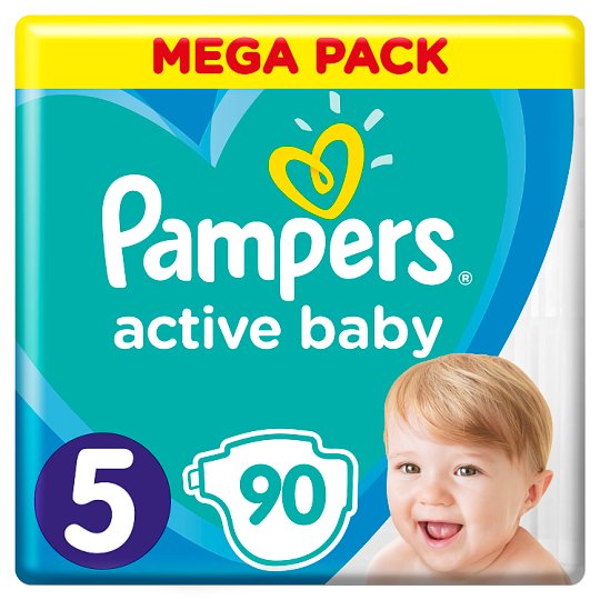 Pampers Active Baby Velikost 5, 90 Plenek, 11-16 kg