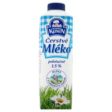 Mlékárna Kunín Čerstvé mléko polotučné 1l