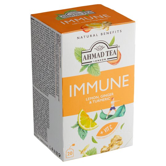Ahmad Tea Immune Lemon, Ginger & Turmeric 20 x 1.5g (30g) Tesco Groceries
