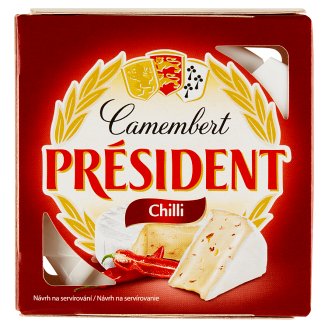 Président Camembert chilli papričky 90g