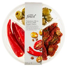 Tesco Finest Tomatoes, Olives & Sweet Chilli Pepper Platter 210g