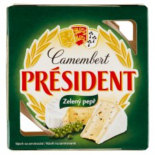 Président Camembert zelený pepř 90g