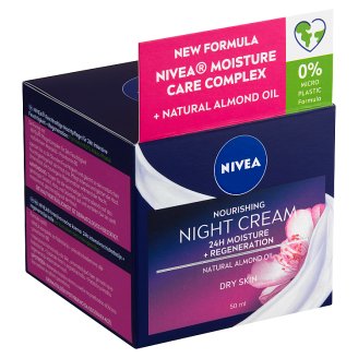 Nivea Essentials Výživný noční krém suchá až citlivá pleť 50ml