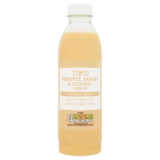 Tesco Pineapple, Banana and Coconut Smoothie 750ml