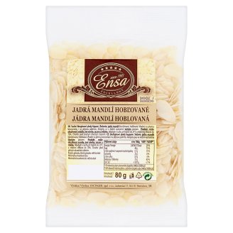 Ensa Excellent jádra mandlí hoblovaná 80g