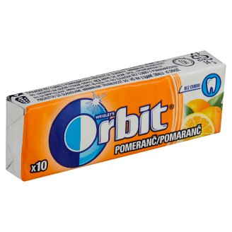 Wrigley's Orbit Pomeranč žvýkačka bez cukru s pomerančovou příchutí 14g