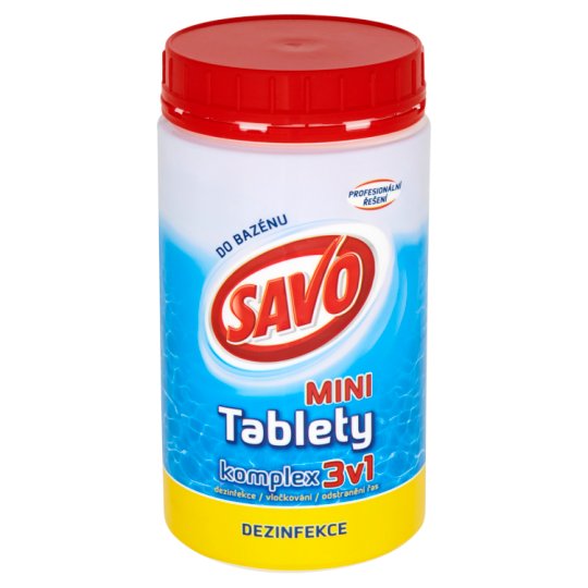 Savo do bazénu Chlorové tablety MINI komplex 3v1 0,8kg