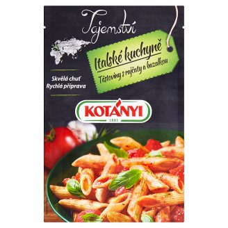 Kotányi Tajemství italské kuchyně Těstoviny s rajčaty a bazalkou 20g