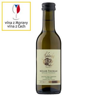 Habánské Sklepy Müller thurgau jakostní víno odrůdové suché bílé 0,187l