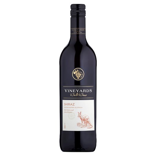 Vineyards World Wines Shiraz Dry Red Wine 75cl Tesco Groceries