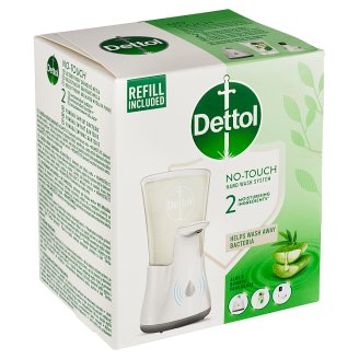 Dettol Soft on Skin bezdotykový dávkovač mýdla + tekuté mýdlo náplň 250ml