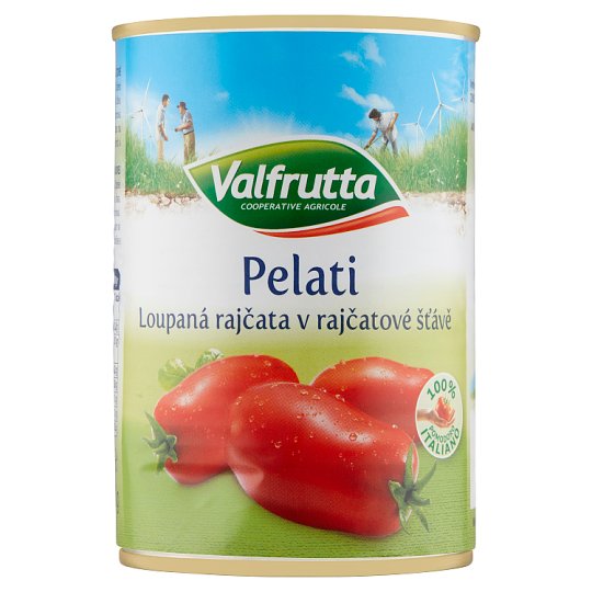 Valfrutta Loupaná rajčata v rajčatové šťávě 400g