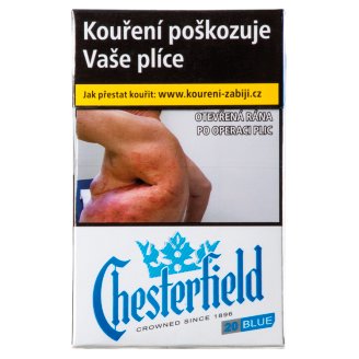 Chesterfield Blue 20 cigaret s filtrem