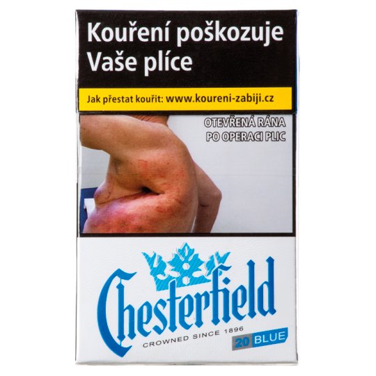 Chesterfield Blue cigarety s filtrem 20 ks