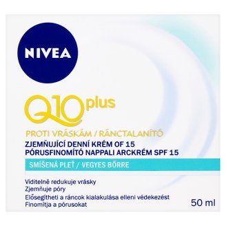 Nivea Q10 Plus Zjemňující denní krém proti vráskám OF 15 50ml