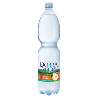 Dobrá voda Jemně perlivá s příchutí jablko a hruška 1,5l