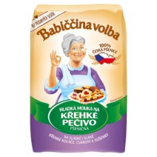 Babiččina Volba Wheat Plain Flour for Shortcrust Pastry 1kg