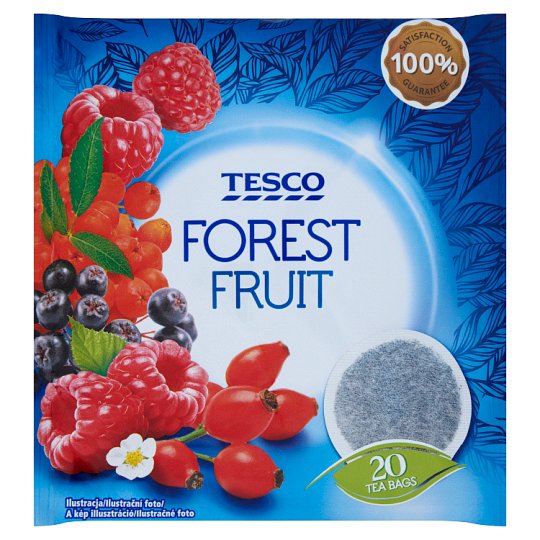 Tesco Ovocný čaj s příchutí lesního ovoce 20 x 2g