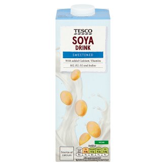 Tesco Sójový nápoj slazený 1l