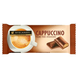 Ryelands Chocolates Mléčná čokoláda s náplní s příchutí cappuccino 100g
