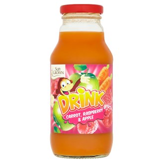 Sun Grown Nesycený nápoj mrkev, malina, jablko 330ml