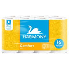 Harmony Comfort White Toilet Paper 2 Ply 16 pcs