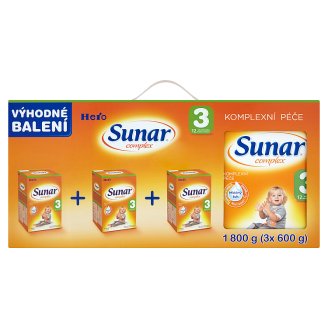 Sunar Complex 3 sušená mléčná výživa pro malé děti 3 x 600g