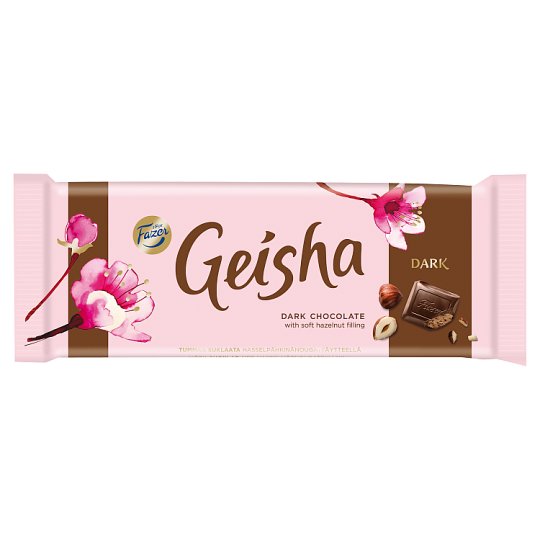 Fazer Geisha Hořká čokoláda s náplní z lískových oříšků a nugátu 100g