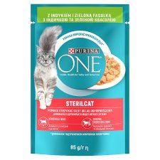 PURINA ONE STERILCAT Mini Fillets with Turkey and Green Beans in Juice 85g