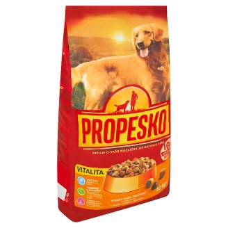 Propesko S drůbežím, hovězím a zeleninou kompletní krmivo pro dospělé psy 10kg