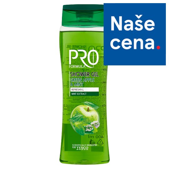 Tesco Pro Formula Sprchový gel Apple & Mint 400ml