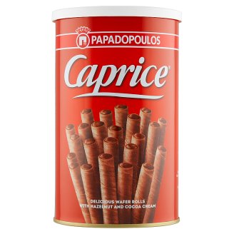 Papadopoulos Caprice Vídeňské oplatky s lískooříškovým a kakaovým krémem 250g