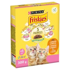 Friskies® Junior with a Delicious Combination of Chicken and Turkey with Milk and Vegetables 300g