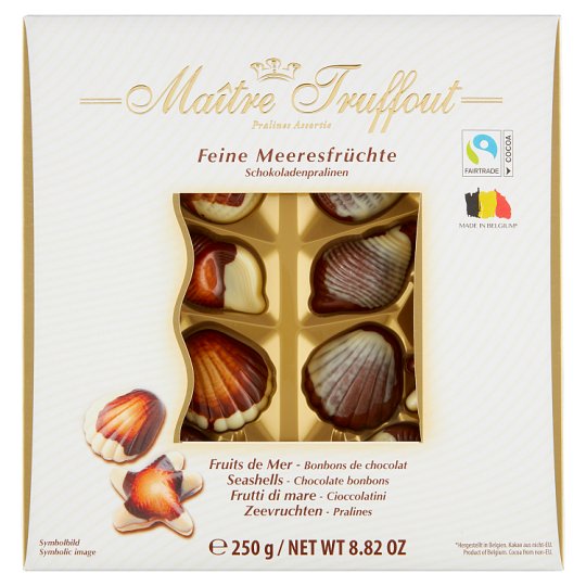 Maitre Truffout Čokoládové pralinky s lískoořechovou krémovou náplní 250g