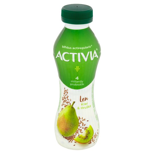 Activia Probiotic Yoghurt Drink Kiwi, Pear and Flax Seeds 280g