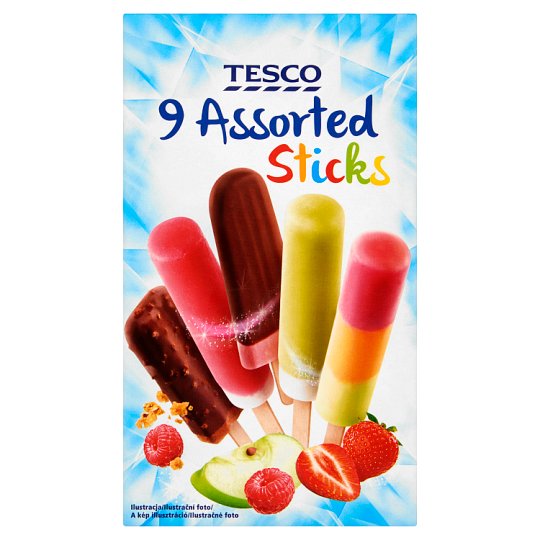 Tesco 9 Assorted Sticks 290g Tesco Potraviny