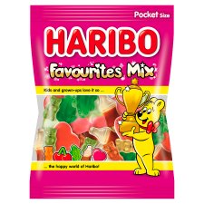 Haribo Favourites Mix Fruit Jelly with Foam Candy and Cola Flavour 80g