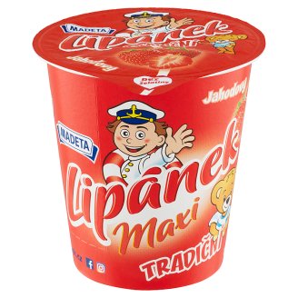 Madeta Lipánek Maxi Duo jahodovo vanilkový 130g