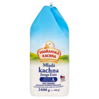 Vodňanská Kachna Mladá kachna kuchaná bez drobů hluboce zmrazená 2400g