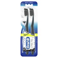 Oral-B Whitening Therapy Charcoal Toothbrush, 2 counts