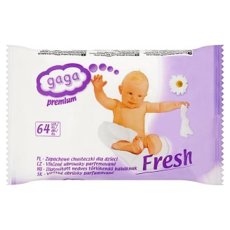 Gaga Premium Vlhčené ubrousky parfemované 64 ks
