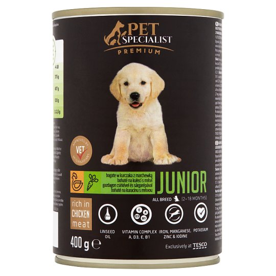 Tesco Pet Specialist Premium Bohaté na kuřecí s mrkví 400g
