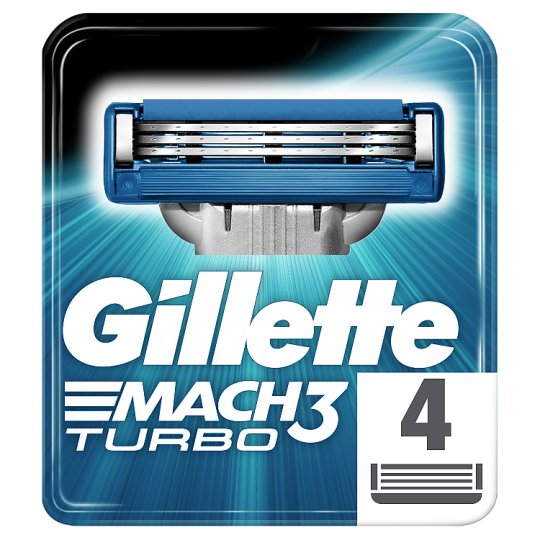 Gillette Mach3 Turbo Holicí Hlavice Pro Muže 4 Ks