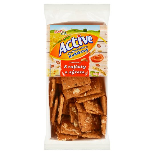 Bona Vita Active Kváskový miniknäckebrot s rajčaty a sýrem 100g