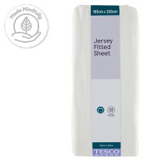 Tesco Fitted Sheet White 160 x 200 cm