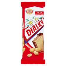 Sedita Dialky Wafers with Peanut Cream Filling with Fructose in Cocoa Glaze 40g
