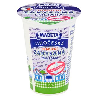 Madeta Jihočeská zakysaná smetana 15 % 200g