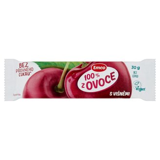 Emco Tyčinka 100% ovoce s višněmi 30g