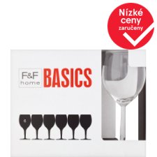 F&F Home Basics sklenice na víno 6 ks
